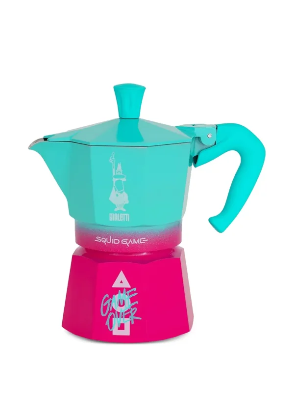 Bialetti Moka Express Squid Game©: very few in stock, will only receive in November 2025 – please phone to book one (price not available)